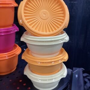 Tupperware Servalier bowls - set of 4 - capacity 1.25 cups (340ml)